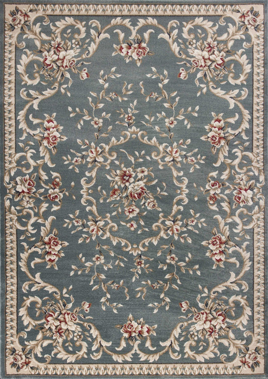 9inches x 12inches Polypropylene Slate Blue Area Rug