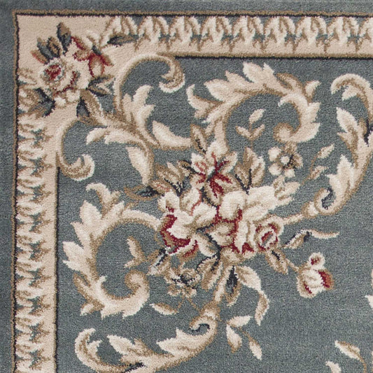 9inches x 12inches Polypropylene Slate Blue Area Rug