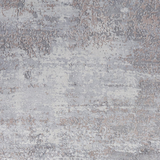 8inchesx10inches Slate Grey Hand Loomed Abstract Brushstroke Indoor