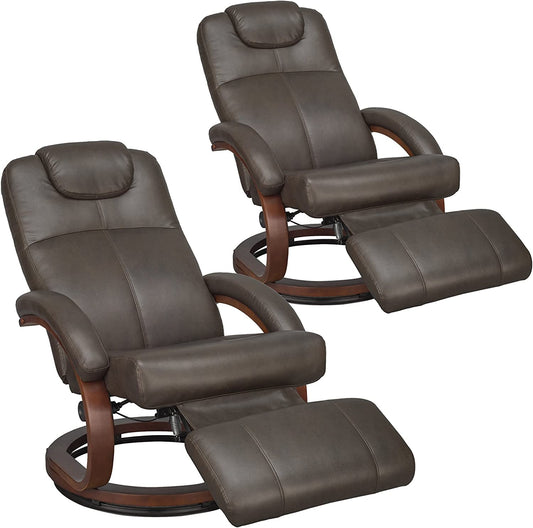 Charles Euro Chair RV Recliner Chestnut Faux Leather