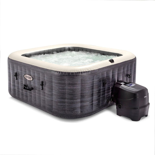 Purespa Plus Greystone 4-Person Inflatable Hot Tub with Jets
