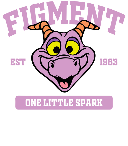 Figment Purple Dragon Shirt Design - Digital Download
