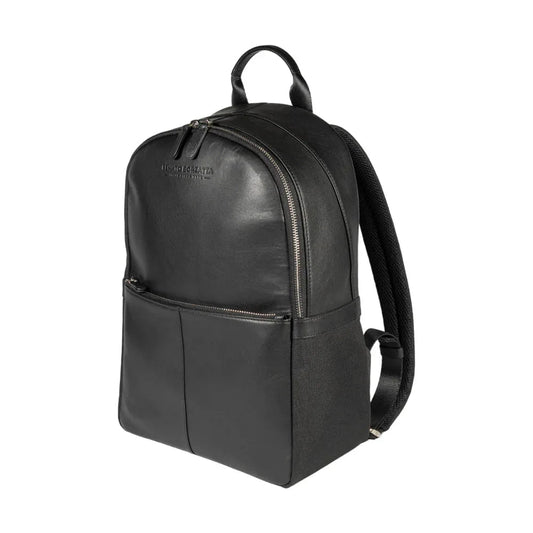 RB2002A | Borsa a Tracolla in Nylon/Vera Pelle, con leggera grana.