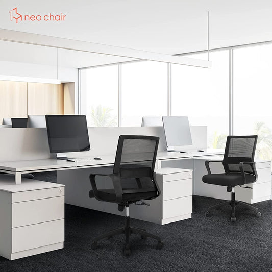 Ergonomic Swivel Chair With Adjustable Lumbar Support