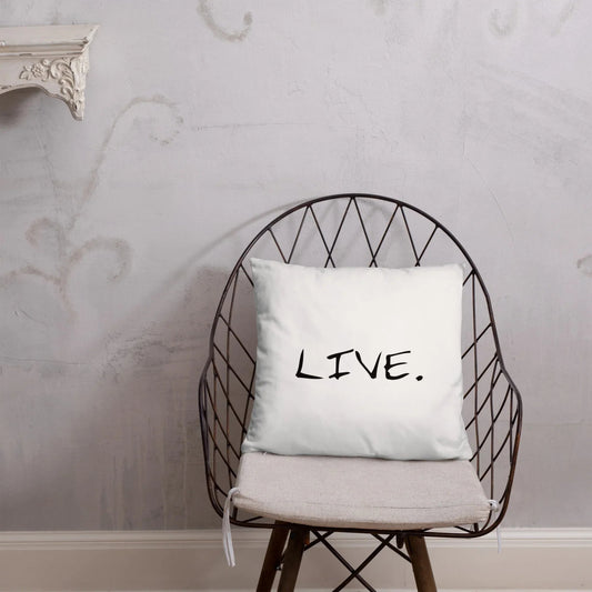 Live white Pillow