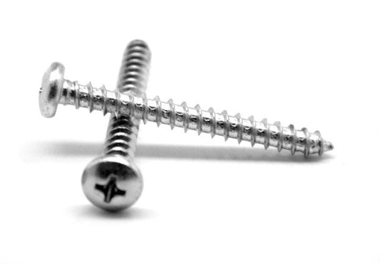 No.8-18 x 0.31 Phillips Pan Head Type B Sheet Metal Screw, Low Car