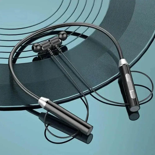 Black Magnetic Wireless Earphones J01 Portable