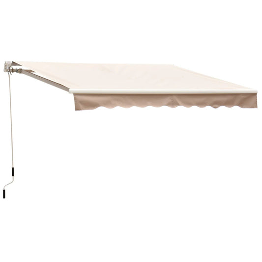 Outsunny 8’x7’ Manual Retractable Waterproof Sun Shade Patio