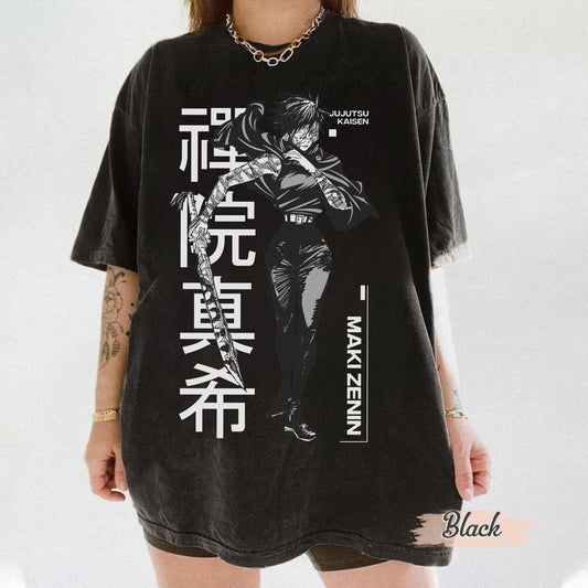 Maki Zenin Jujutsu Kaisen Anime — Bella+Canvas Tee