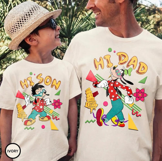 Hi Dad Hi Son Goofy Max — Comfort Colors Tee
