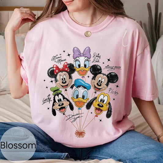 Comfort Colors Retro Mickey and Friends Balloon — Gildan Sweatshirt