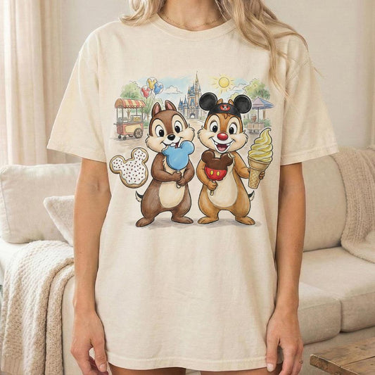 Chip and Dale Disneyland Snack — Bella+Canvas Tee