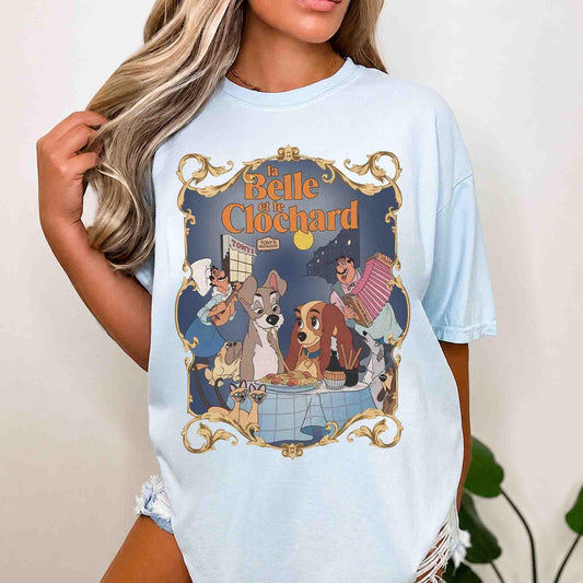 Comfort Colors Lady Tramp Spaghetti Eating — Bella+Canvas Tee