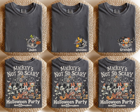 Custom Comfort Colors Mickey's Not So Scary Halloween Party — Comfort Colors Tee