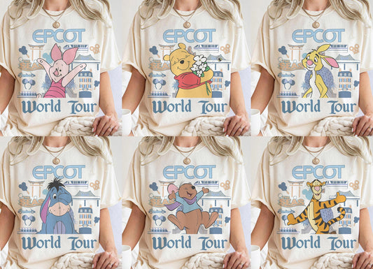 All Characters Disney EPCOT World Tour — Bella+Canvas Tee