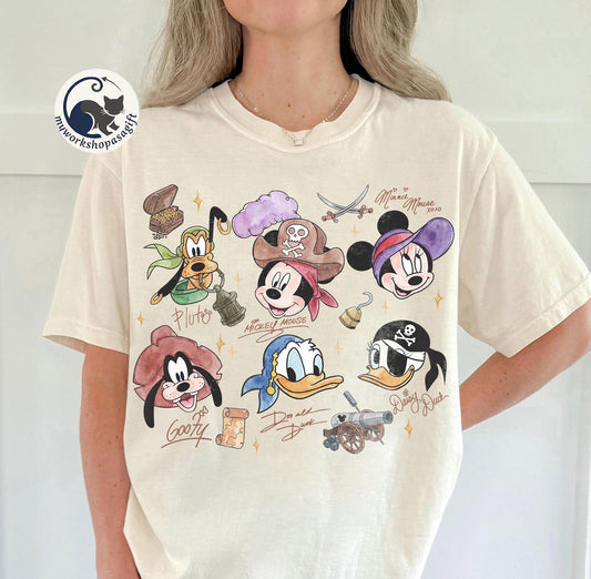 Retro Disney Pirate Crew — Bella+Canvas Tee