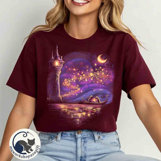 Comfort colors Rapunzel Princess and Flynn Rider Release Lan — Gildan Sweatshirt