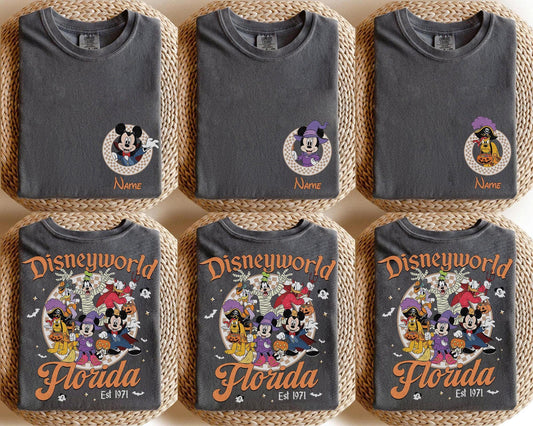 Custom Disneyworld Mickey Friends Halloween — Gildan Sweatshirt