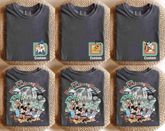 Custom Retro Walt Disney World 2 Sides — Gildan Sweatshirt