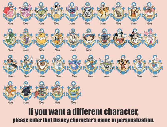 Personalized All Characters Disney Cruise Line 2026 — Comfort Colors Tee