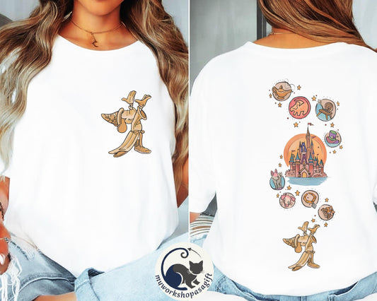 2-Sided Disney Fantasia Mickey Retro — Gildan Sweatshirt