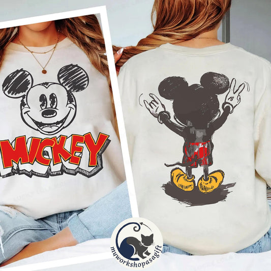Comfort Colors Retro Mickey Mouse — Bella+Canvas Tee