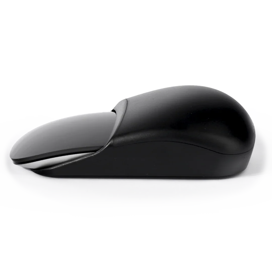 Dark grey Ascrono Magic Mouse 2 Grip showing ergonomic arch support design for Apple Magic Mouse.
