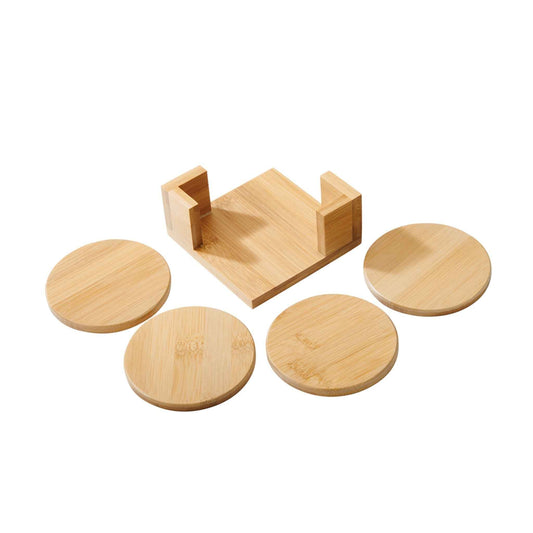 Bamboo Wood Coaster Set - 4