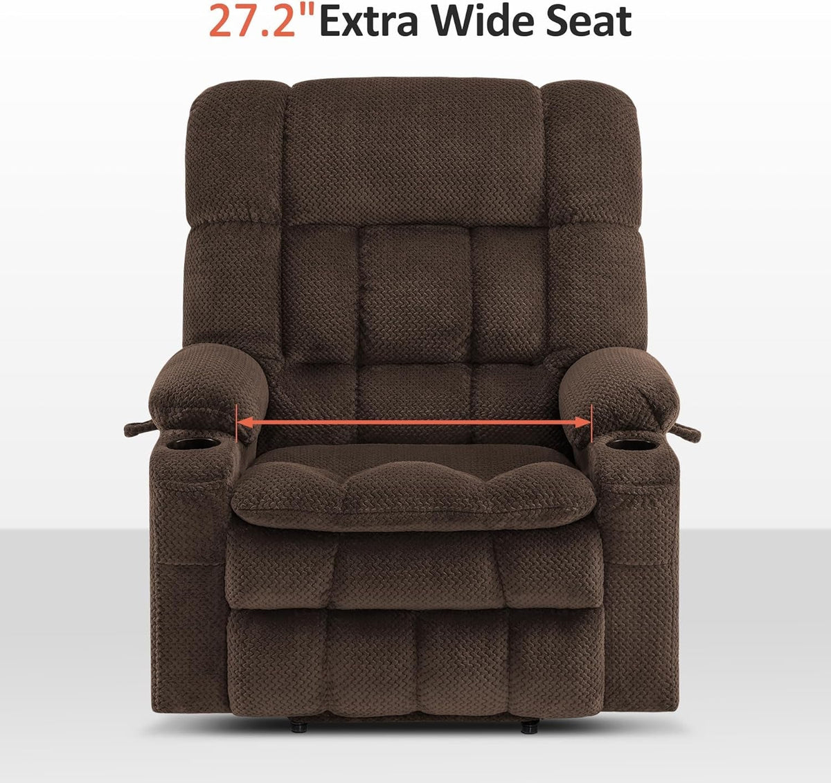 Large Power Lift Recliner With Massage And USB Ports