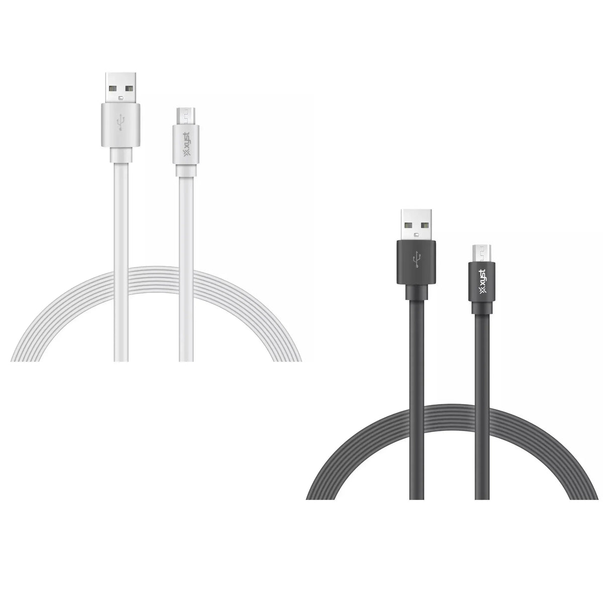Xyst Charge and Sync USB to Micro USB Flat Cable 4Ft - Snagva