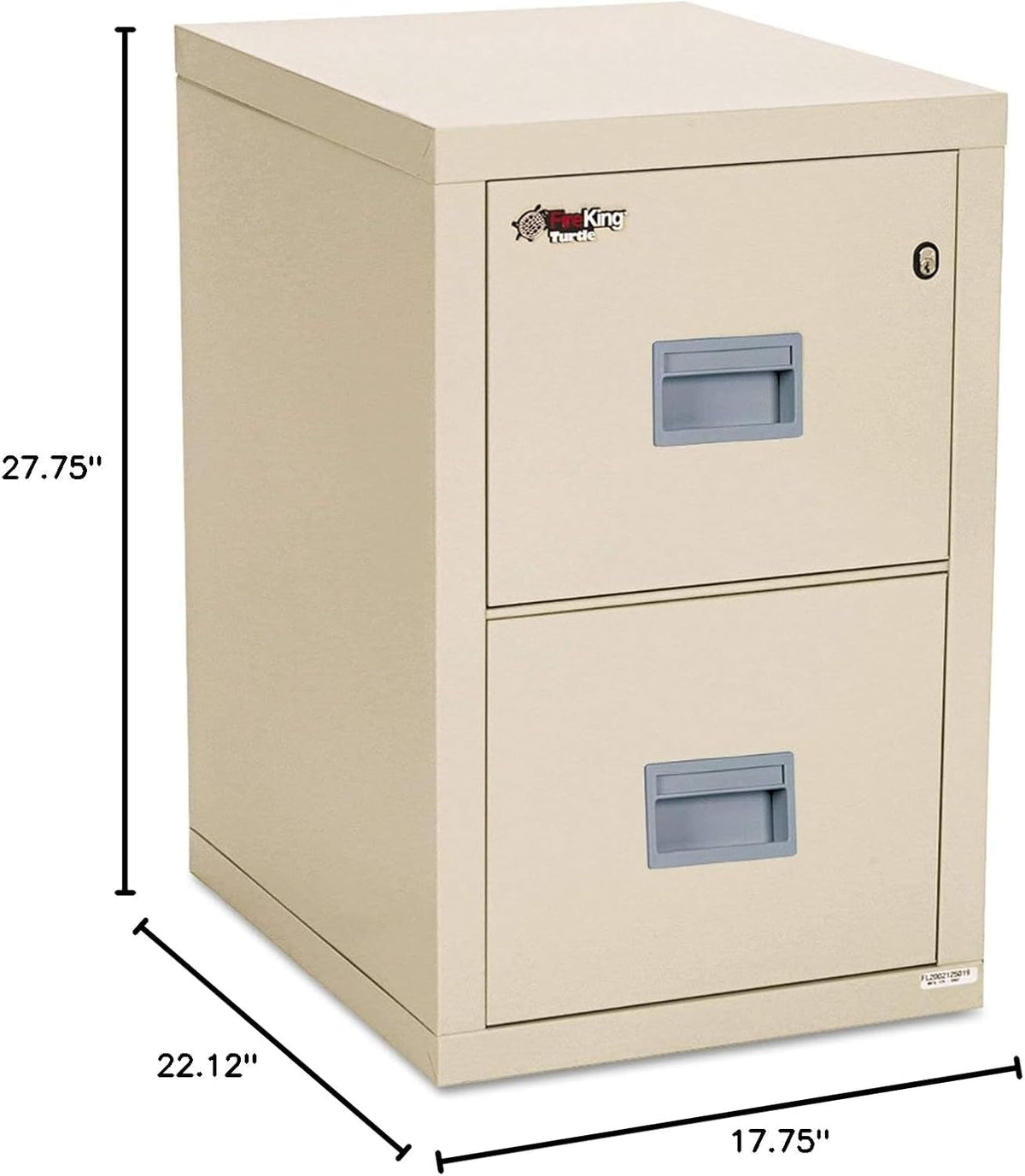 Vertical 2 Drawer Fire Safe File Cabinet 1 Hour Fire Rated