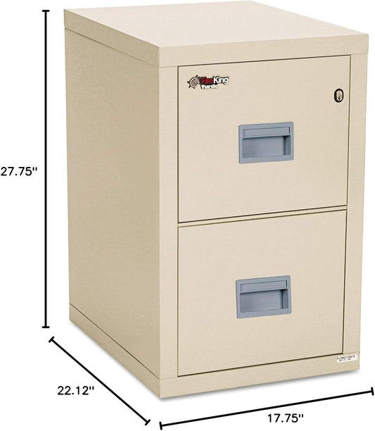 Vertical 2 Drawer Fire Safe File Cabinet 1 Hour Fire Rated