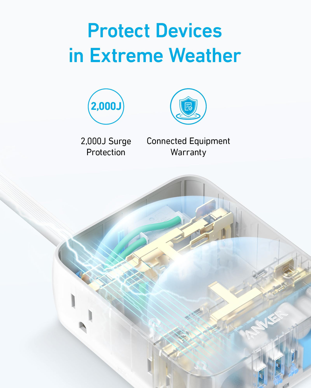 Anker 341 USB Power Strip - product view 4