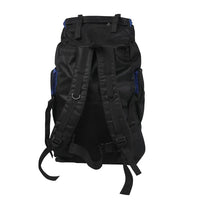 Open backpack showing large main compartment and organizational inner dividers.