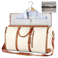 Large Capacity Travel Duffle Bag Women's Handbag Folding Suit Bag Waterproof Clothes Totes - Snagva