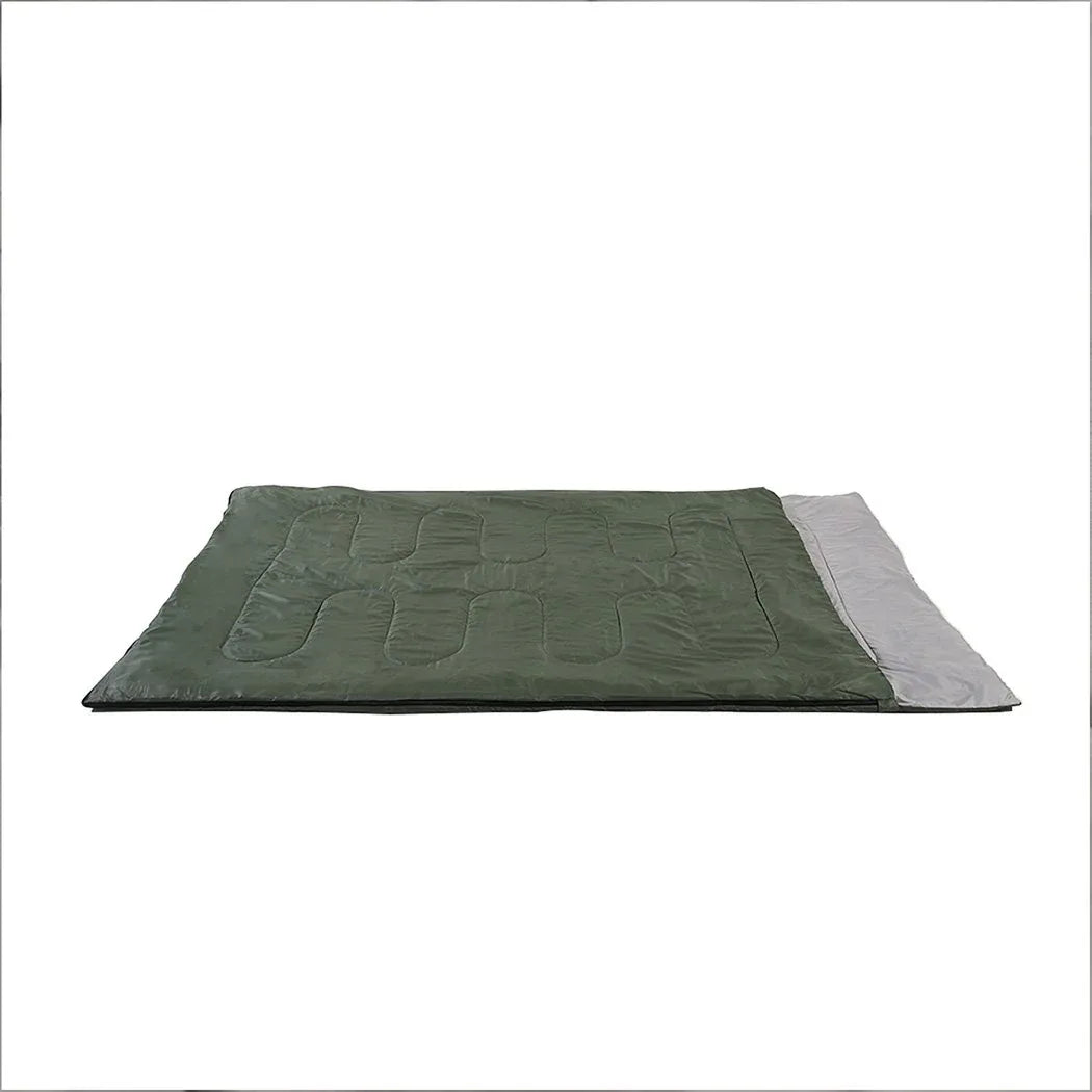 Close-up showing insulated interior lining of the sleeping bag for warmth