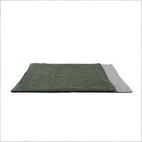 Close-up showing insulated interior lining of the sleeping bag for warmth