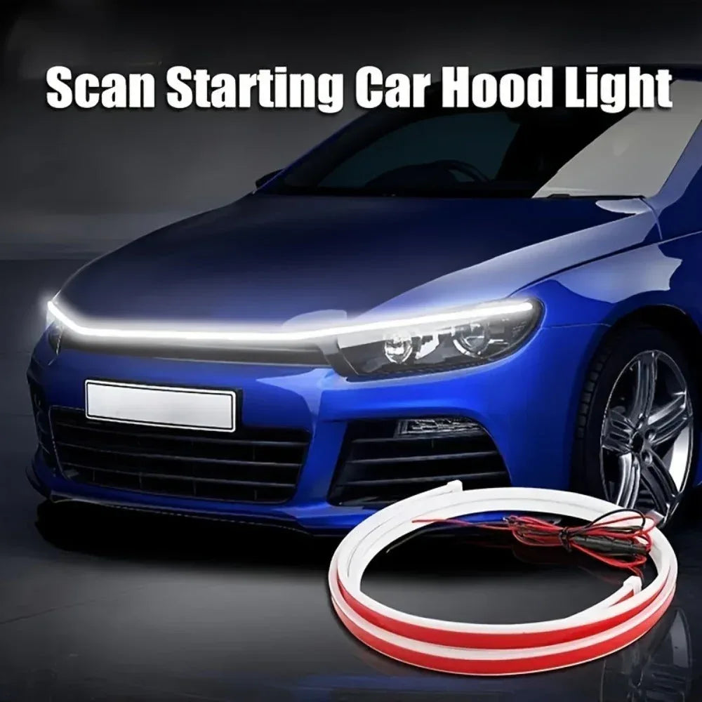 Upgrade Your Vehicle With A Universal 12V, 10W Start-Scan Car LED Hood - Snagva