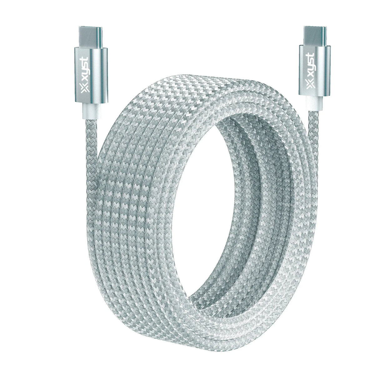 Xyst Braided USB-C to USB-C Charge and Sync Cable 10Ft - Snagva