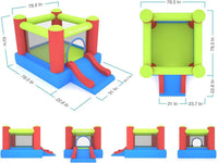 8x7 Junior Inflatable Bouncer With Slide And 50 Balls