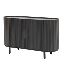 Curved Design Light Luxury Sideboard with Adjustable Shelves,Suitable
