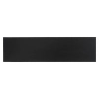 Contemporary black minimalist entrance table featuring square frame and minimalist decor