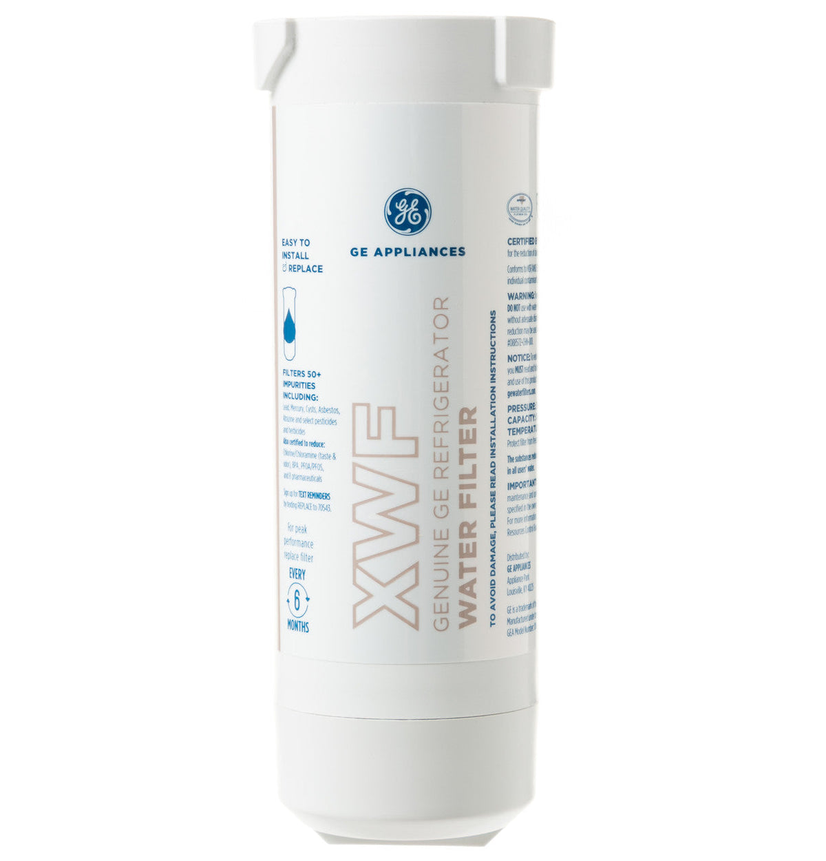 Compatible replacement GE XWF Refrigerator Water Filter - 1 Pack