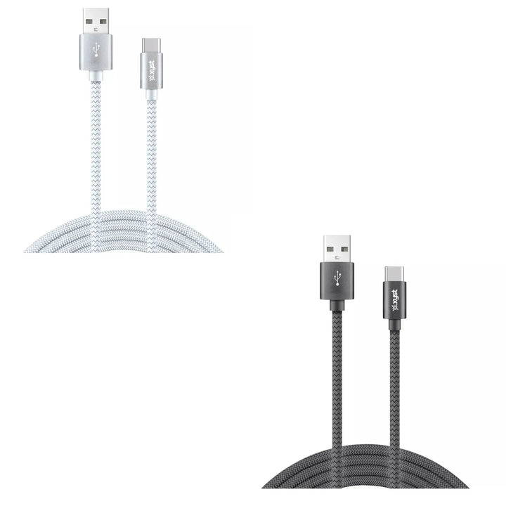 Xyst Charge and Sync USB to USB-C Braided Cable 10Ft - Snagva