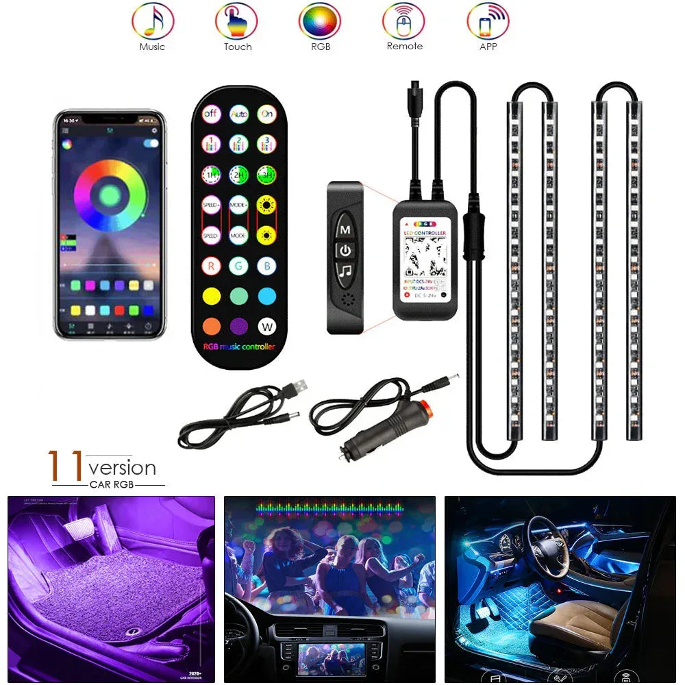Styling Decorative LED Car Interior Light Waterproof Lamp - Snagva