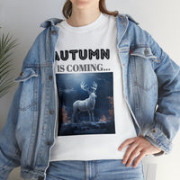 Autumn is coming: Fall Vibes T-shirts | Deer Drinking Brook Leaves Cha