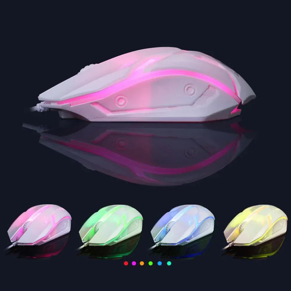 Gaming Keyboard Mouse Glowing Set - Snagva