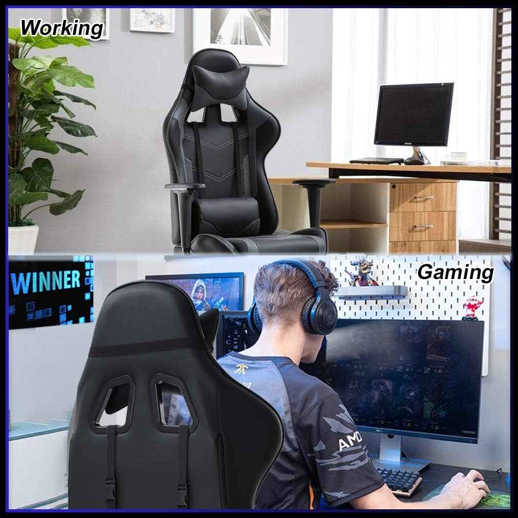 High Back Ergonomic Office Chair With Lumbar Support Grey
