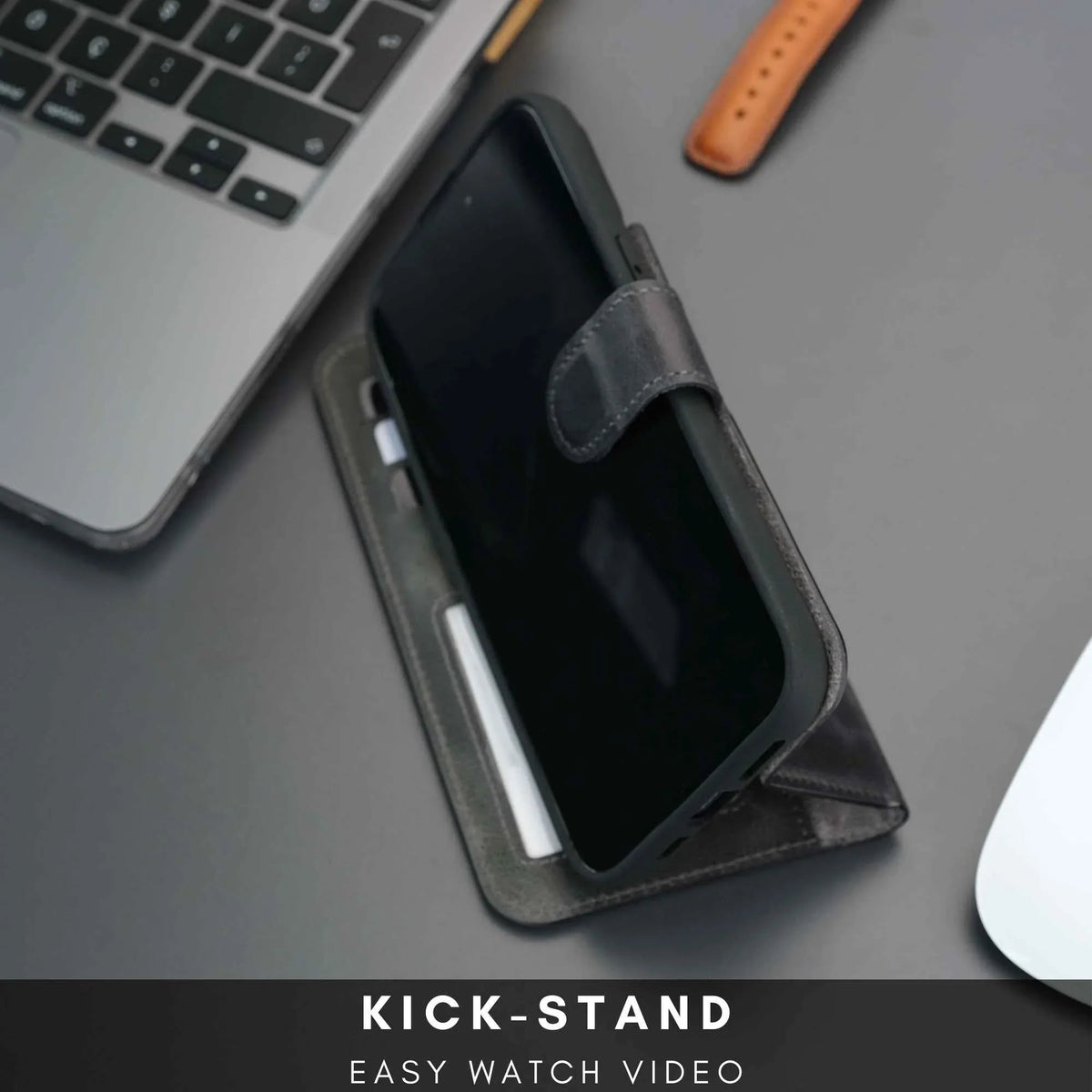 Casper iPhone 16 Pro Wallet Case Leather MagSafe