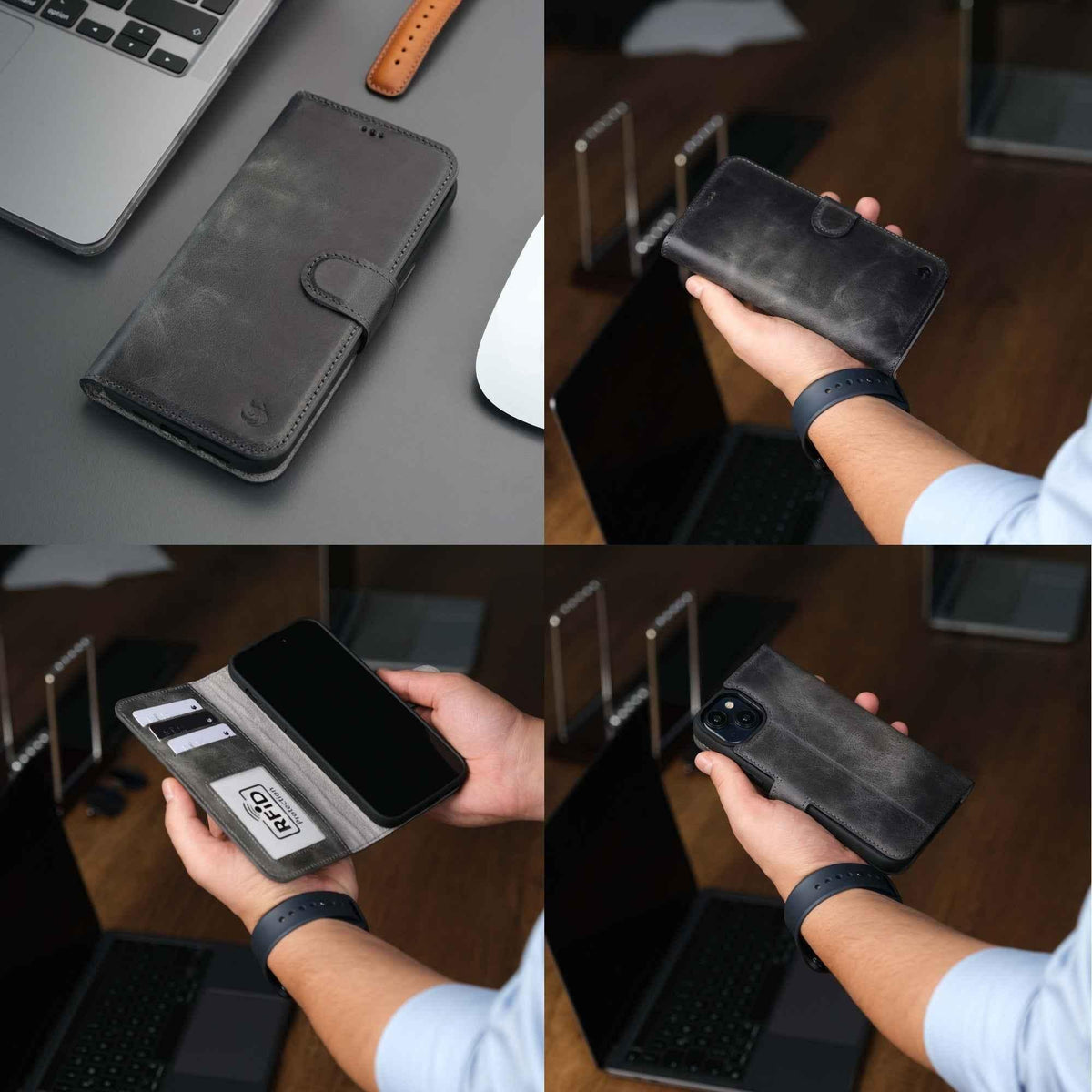 Casper Leather iPhone 14 Wallet Case | MagSafe